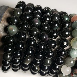 8mm Rainbow Obsidian Bracelets